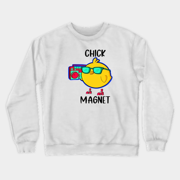 Chick Magnet Crewneck Sweatshirt by Art by Nabes